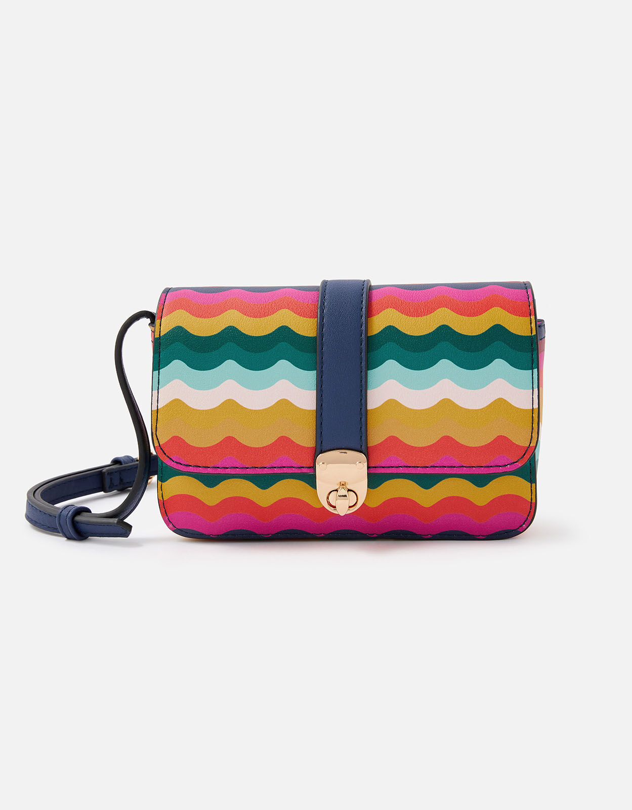 Accessorize rainbow bag top