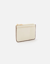 Quilt Studded Card Holder, Cream (CREAM), large