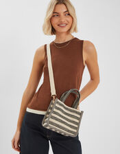 Mini Woven Stripe Handbag, , large