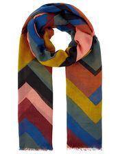 Autumn Chevron Scarf, , large