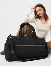 Quilted Weekender Bag, , large