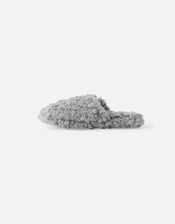 Plush Mule Slippers, Grey (GREY), large