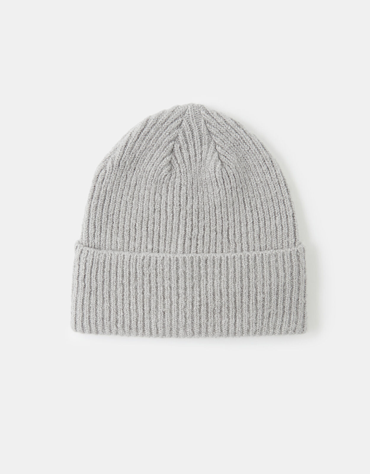 Light grey beanie hat