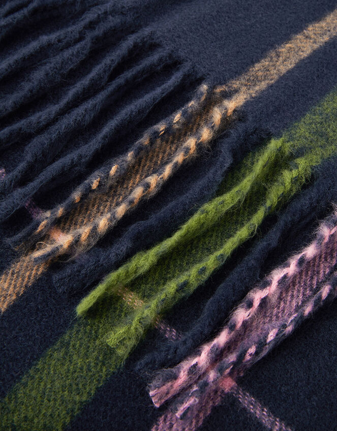 Check Blanket Scarf, , large