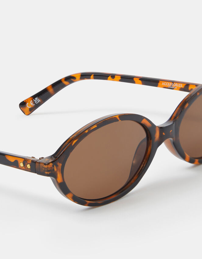 Tort Oval Sunglasses, , large