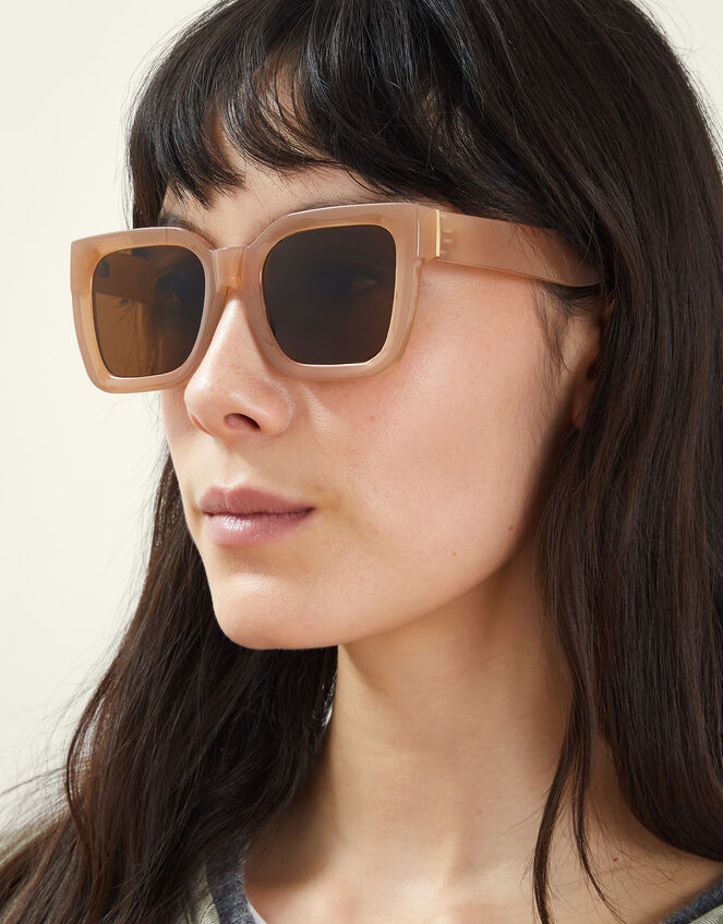 Milky Square Sunglasses, , large