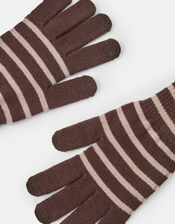 Stripe Stretch Touchscreen Gloves, , large