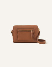 Front Pocket Cross-Body Bag, Tan (TAN), large