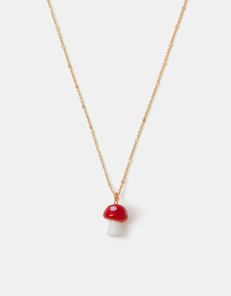 Mushroom Pendant Necklace, , large