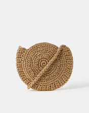 Metallic Shell Macram&eacute; Crossbody Bag, , large