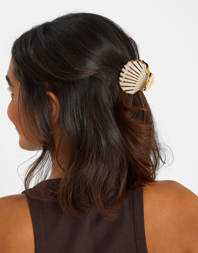 Metal Resin Shell Claw Clip, , large