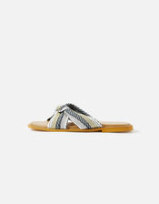 Stripe Knot Sliders, Blue (BLUE), large