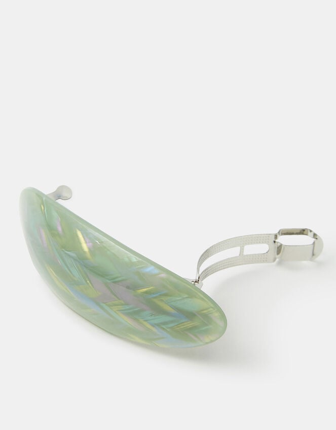 Shimmer Resin Barrette Hair Clip, , large