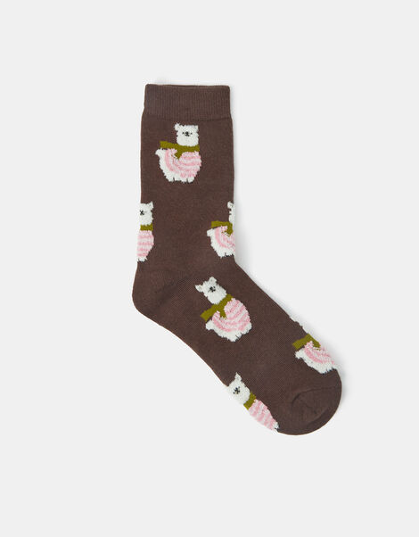Llama Print Socks, , large
