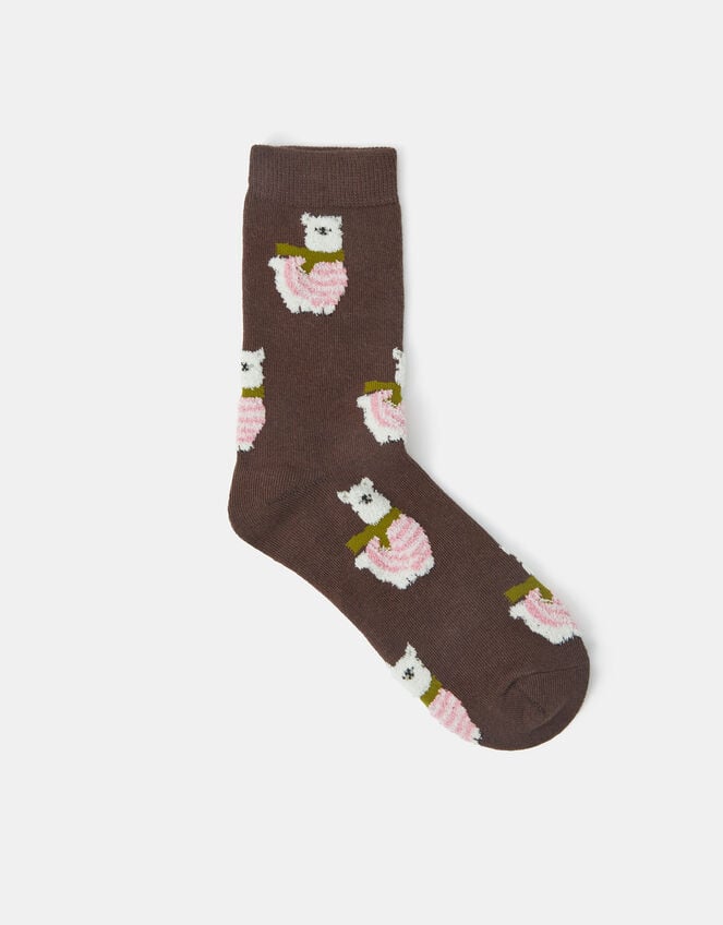 Llama Print Socks, , large