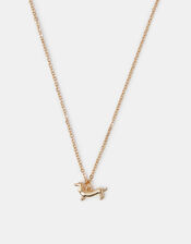 Sausage Dog Pendant Necklace, , large