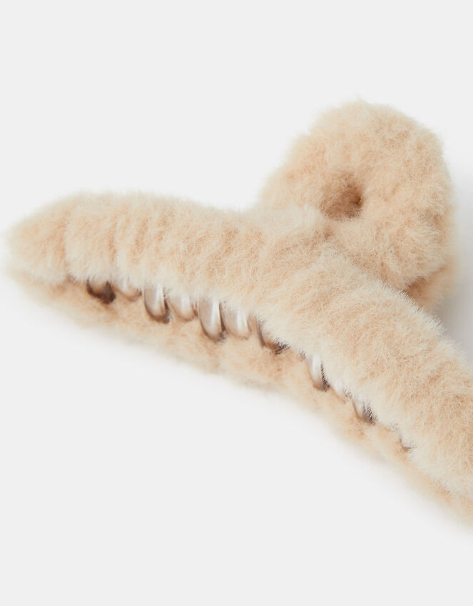 Faux Fur Claw Clip, , large