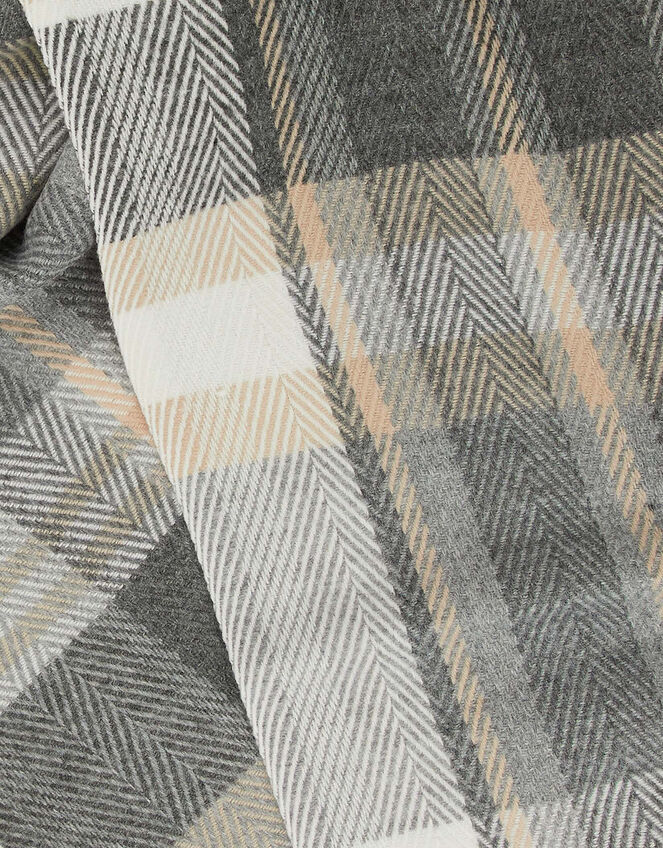 Putney Check Blanket Scarf, , large