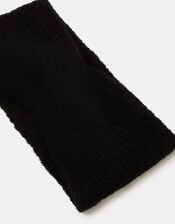Soft Knit Bando Headband, Black (BLACK), large