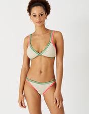 Bright Crochet Bikini Top, Multi (BRIGHTS-MULTI), large