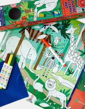 Floss & Rock Jungle Colouring Fun & Games Mat, , large