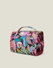 Tropical Print Hanging Travel Wash Bag, , large