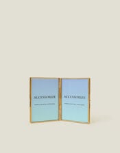 Brass Double Portrait Photo frame 4 x 6, , large