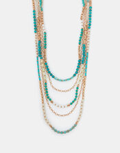 Layered Beaded Necklace, , large
