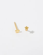Gold Vermeil Star Stud Earrings, , large