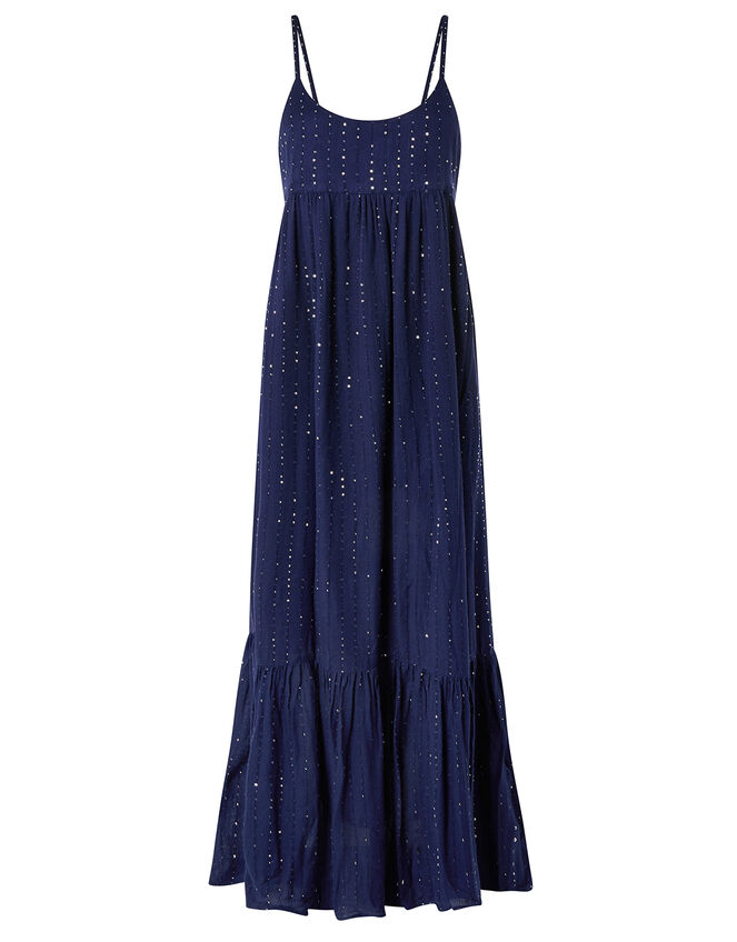 Sequin Maxi Dress, Blue (NAVY), large