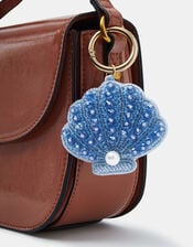 Shell Beaded Bag Charm, , large