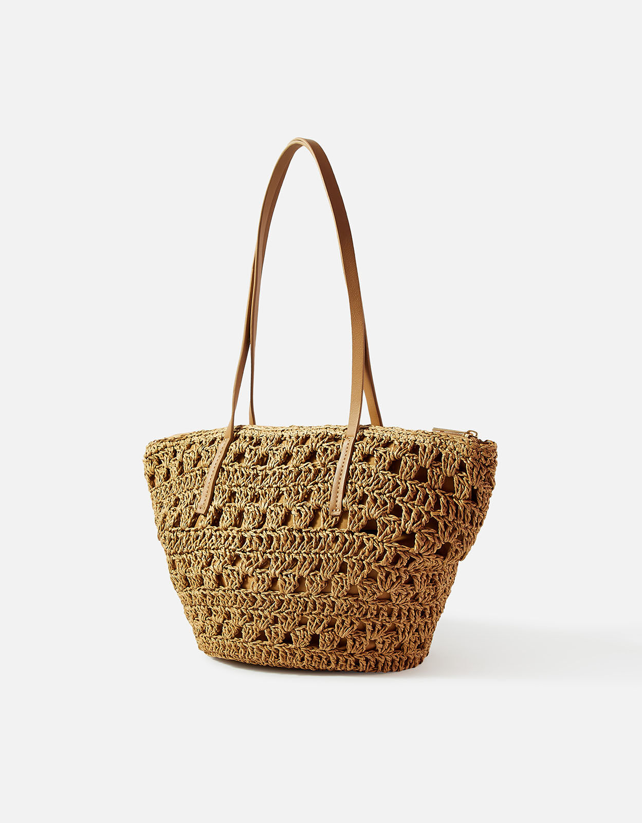 Accessorize wicker shop bag