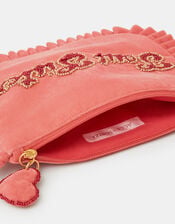 Beaded Soul Sister Velvet Pouch, , large