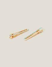 2-Pack Two-Tone Hair Clips, , large
