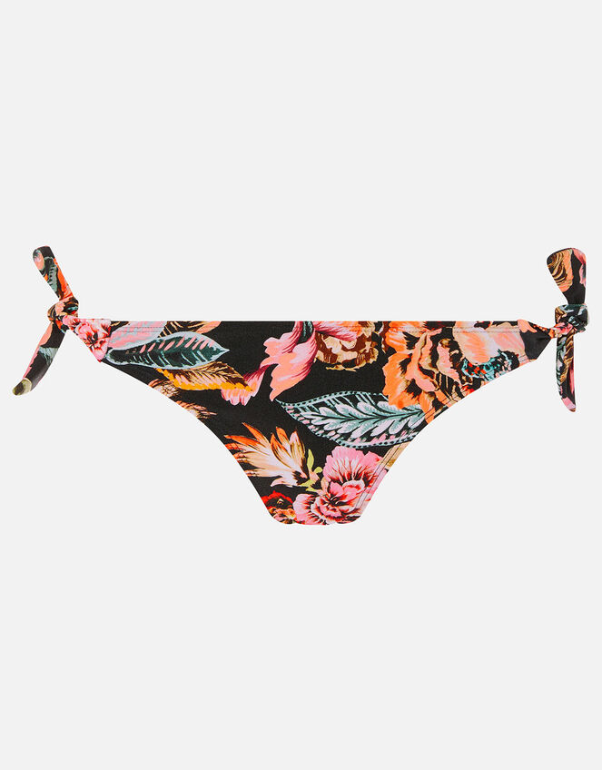 Oriental Print Tie Bikini Briefs, Multi (DARKS-MULTI), large