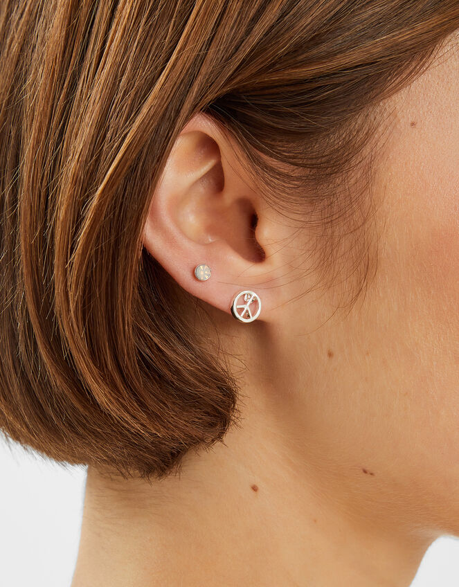 10-Pack Hippie Stud & Hoop Earrings, , large