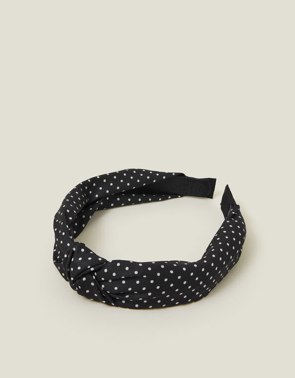 Polka Dot Knot Headband, , large