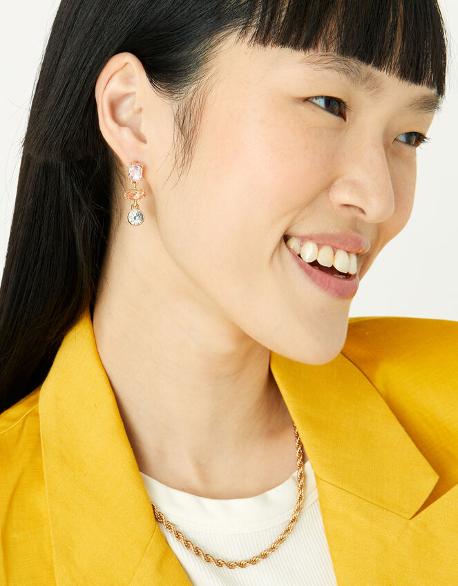 Pastel Pop Mixed Shape Gem Drop Earrings Drops Accessorize UK