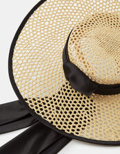 Woven Boater Fascinator, , large