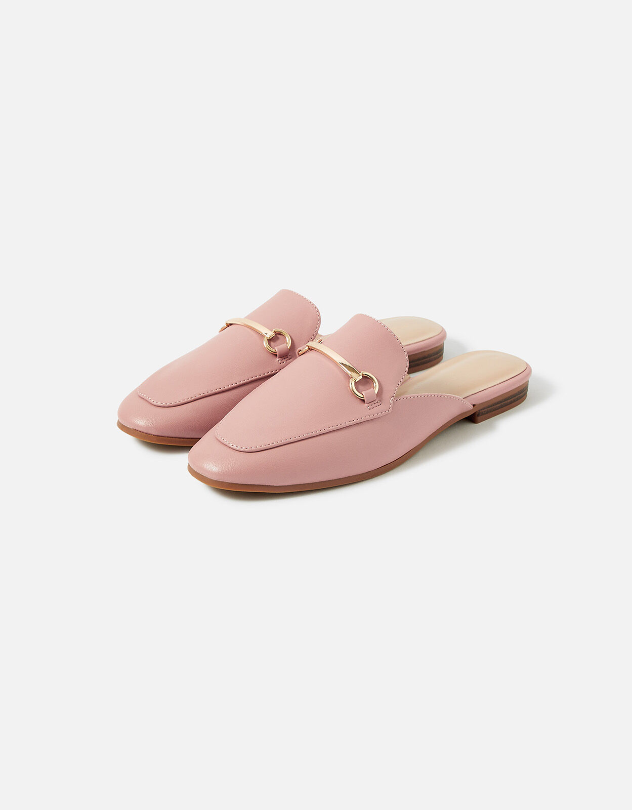 Pink backless loafers deals
