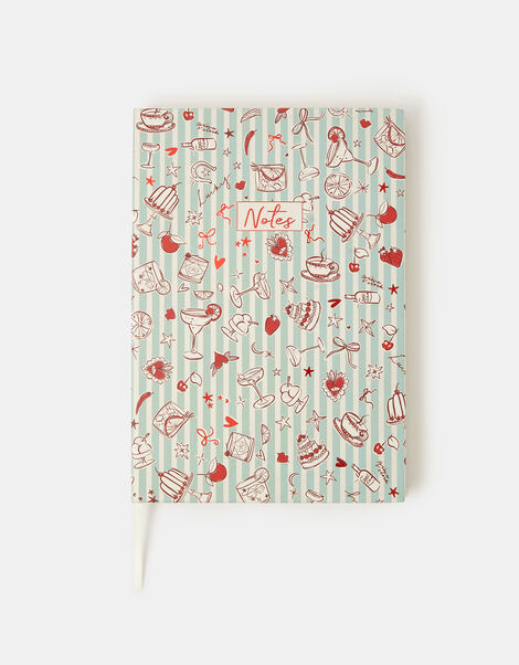 Retro Print A5 Notebook, , large