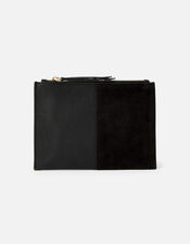Carmen Leather and Suede Pouch Bag, , large