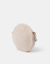Round Macrame Bag Cream, , large