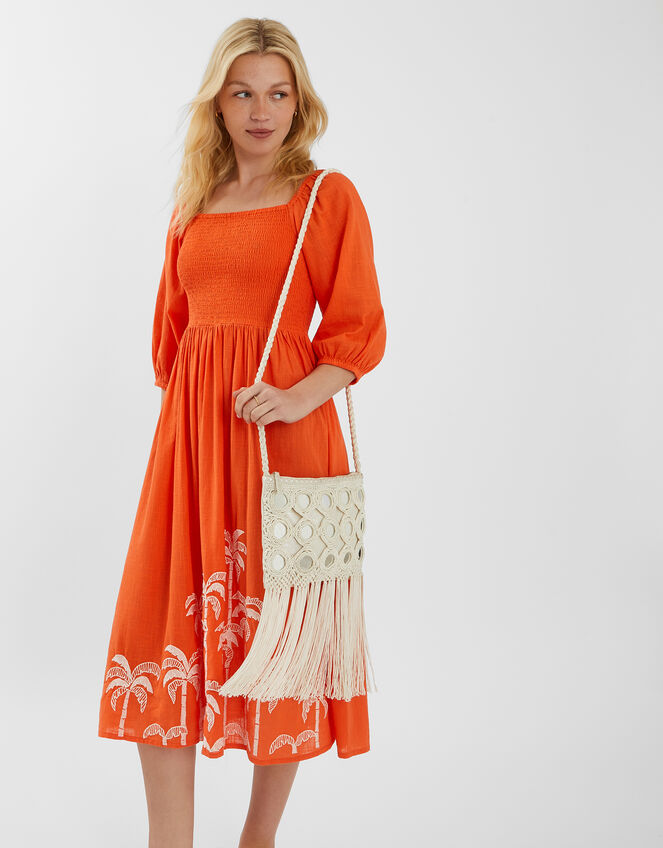 Mirror Fringe Crossbody Bag, , large