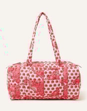 Patchwork Print Weekend Bag, , large