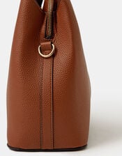 Webbing Strap Shoulder Bag , Tan (TAN), large