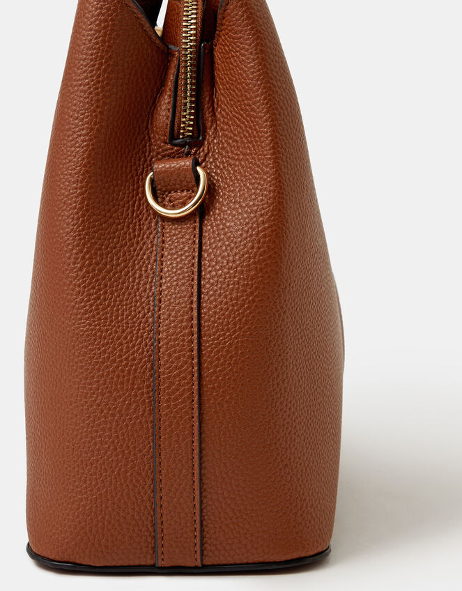 Webbing Strap Shoulder Bag , Tan (TAN), large
