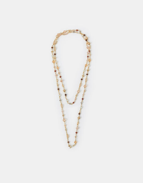 Long Bead Chain Necklace, , large