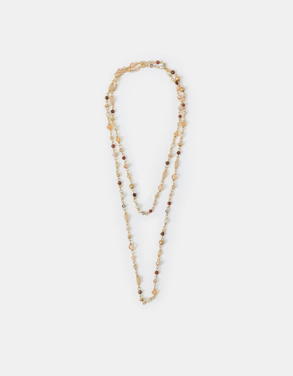 Long Bead Chain Necklace, , large