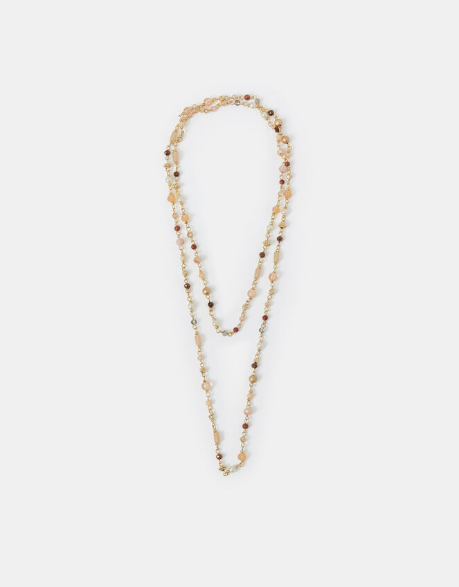 Long Bead Chain Necklace, , large
